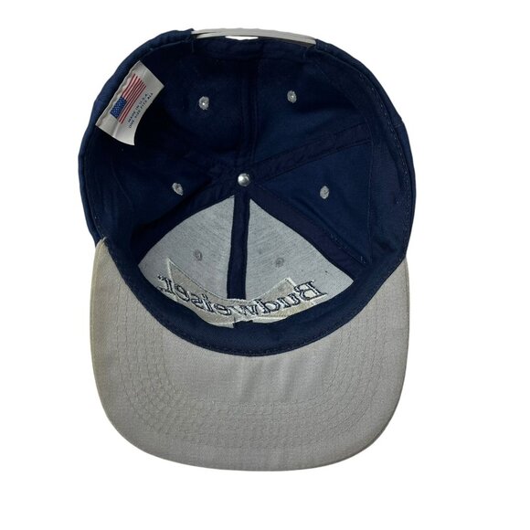 Budweiser Bow Tie Logo Beer Vintage Snapback Hat Cap 1996 Anheuser-Busch Retro - Picture 7 of 10
